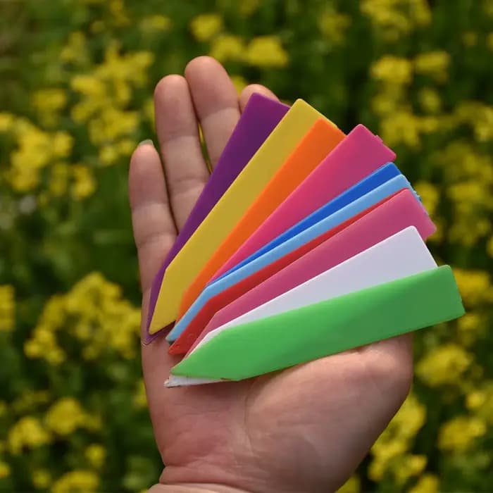 Étiquette volante réutilisable pour plantes de jardin, 50 à 100 pièces, carte d'identification en pl