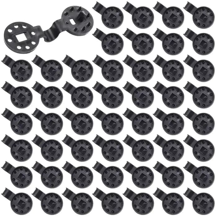 Clips en plastique pour grille de filet pare-soleil, pince fixe, support de crochet, poignée de verr