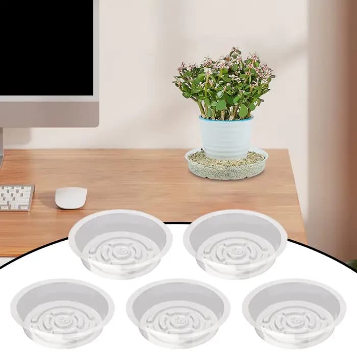 Plateau pour pot de plantes transparent 6/8/10 pouces