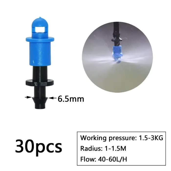 90/180/360 ° Arroseur d'irrigation goutte à goutte réglable pour jardins, buses de brumisation sur