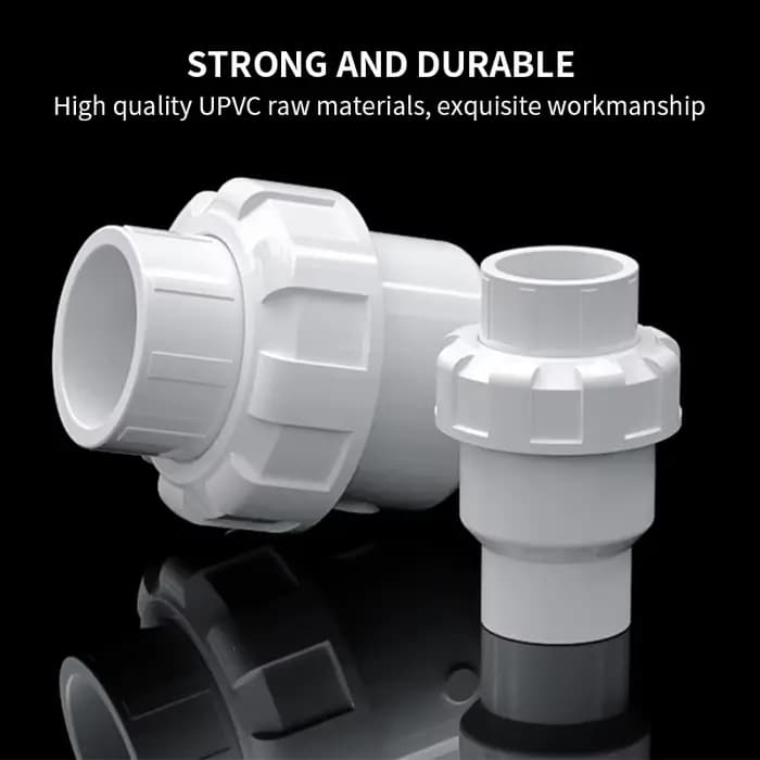 Clapet anti-retour à bille en PVC 20 ~ 110mm, tuyau d'égout, Valve à clapet de retour unidirectionne