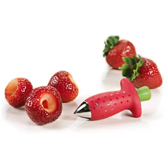 Trancheur de fraises, cordeur de fraises, décortiqueur de fraises, dissolvant de tiges de feuilles de fruits, outils de gâteaux à salade, accessoires de gadgets de cuisine