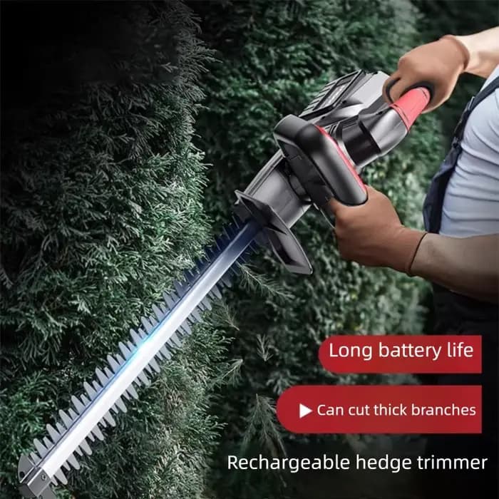 Taille-haie électrique sans balais, 8.0ah, double bord, ciseaux de coupe rechargeables, outils de cueillette