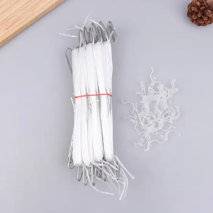 10 pièces plantes crochets Clips avec 10M corde + 20