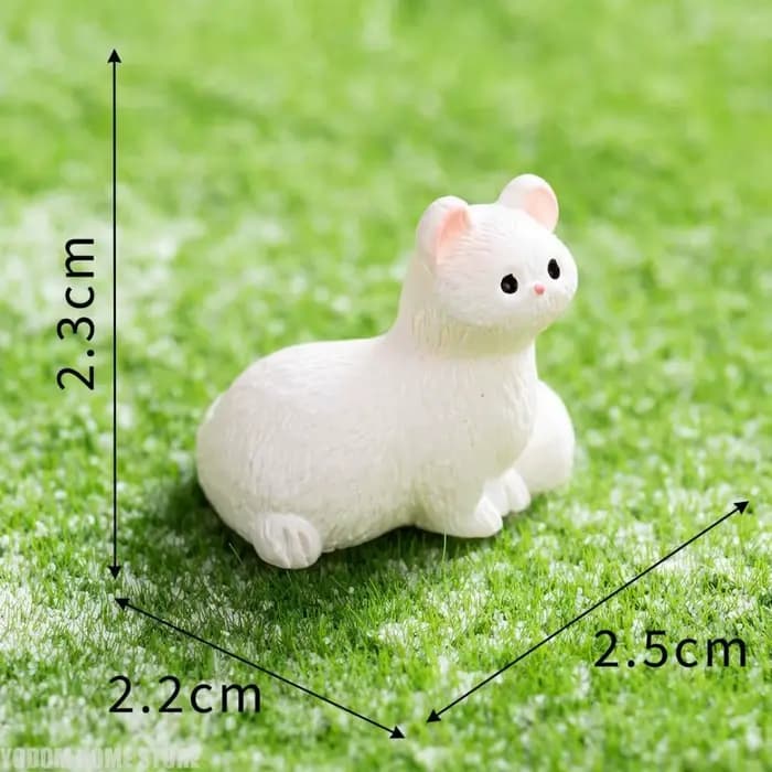 3 pièces de figurines miniatures de frettes mignonnes de dessin animé, décoration de maison DIY, miniatures de bureau Kawaii, accessoires d'ornement, artisanat, cadeaux pour enfants