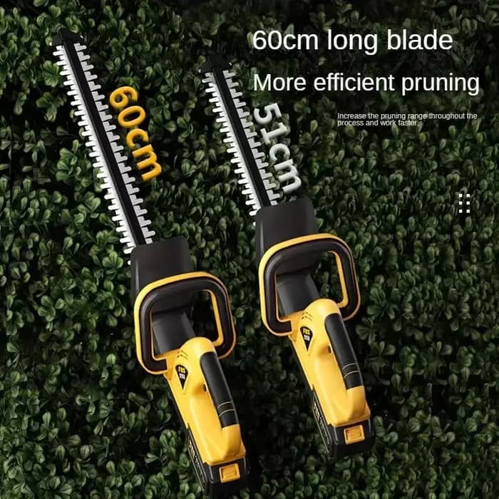 Taille-haie électrique sans fil avec sécateur et cisailles pour l'entretien du jardin et du pelouse