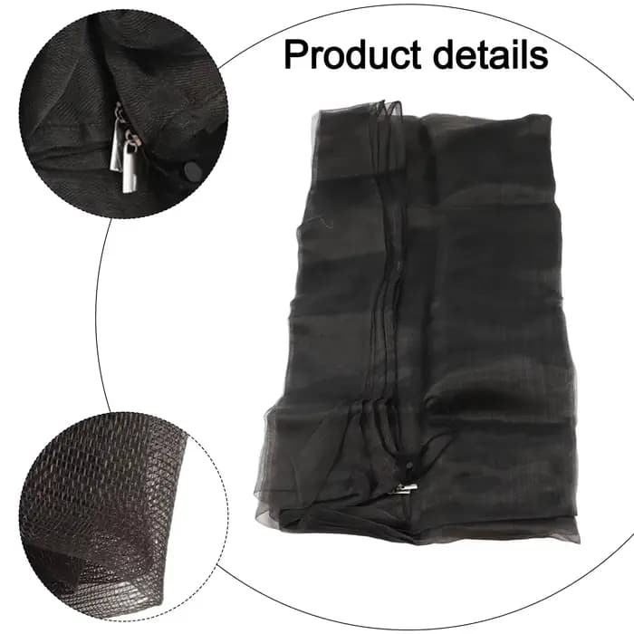 Couverture de filet pour arbres fruitiers, avec cordon de serrage à fermeture éclair, maille Ultra F