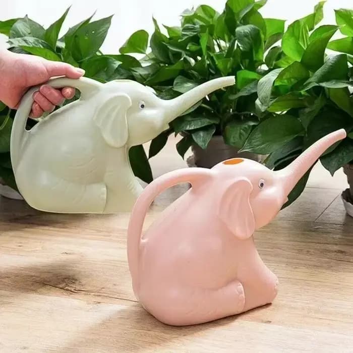 Arrosoir en plastique en forme d'éléphant, mignon, peut plante, Irrigation extérieure, outils de jar