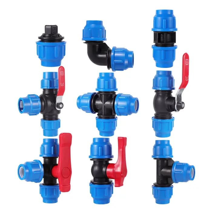 Séparateur d'eau du robinet en PVC PE, 20/25/32/40/50mm, connecteur de Valve rapide en plastique, ra