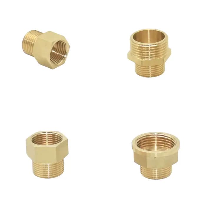 Connecteur de filetage de référence mâle femelle en laiton, adaptateur de couplage de Transition en