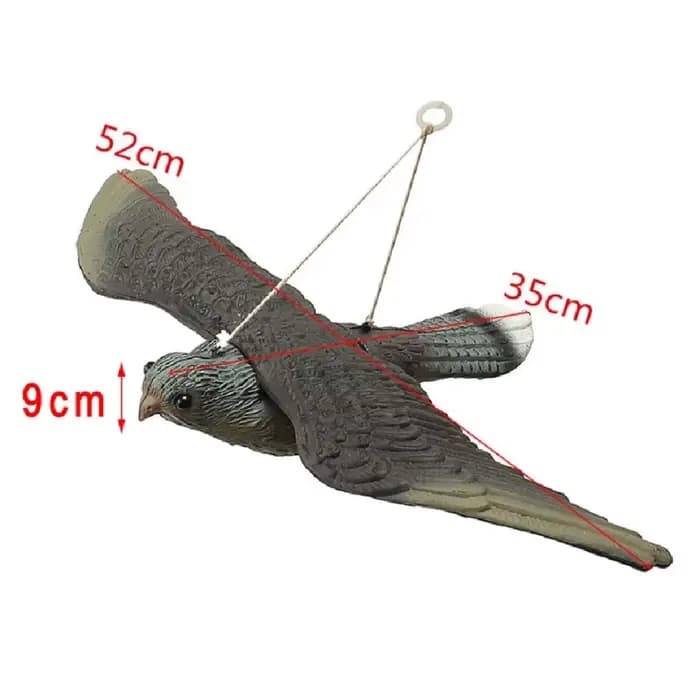 Faux faucon volant 3D, leurre répulsif d'oiseaux, lutte antiparasitaire, épouvantail de jardin, orne