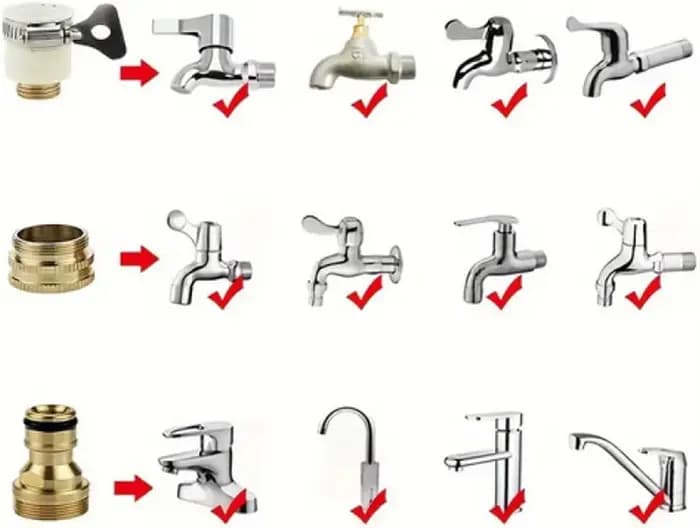 1 ensemble tuyau d'arrosage tuyau d'eau tuyau magique extensible 7 modèles pistolet à eau Pot de mou
