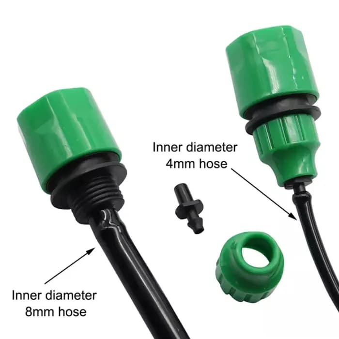 Connecteur rapide de tuyau d'eau en plastique, 5 pièces, pour système d'irrigation goutte à goutte d