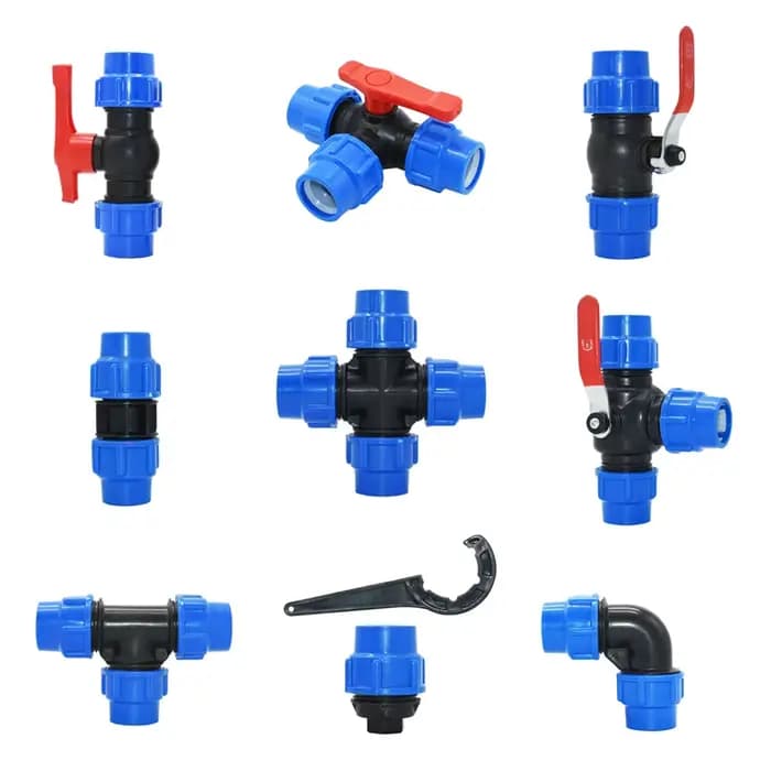 20/25/32/40/50/63mm PVC PE Tube robinet séparateur d'eau en T 1/2 3/4 1 "1.25" 1.5 "2" robinet à tou