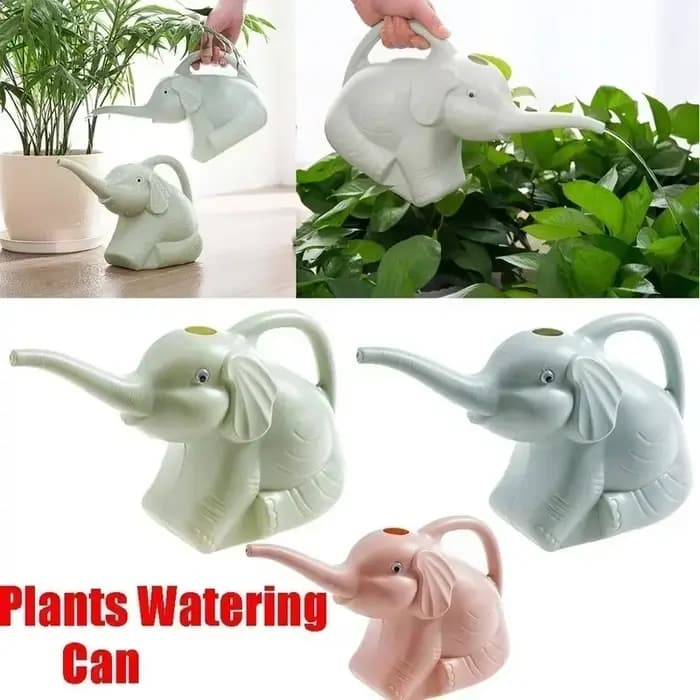 Arrosoir en plastique en forme d'éléphant, mignon, peut plante, Irrigation extérieure, outils de jar