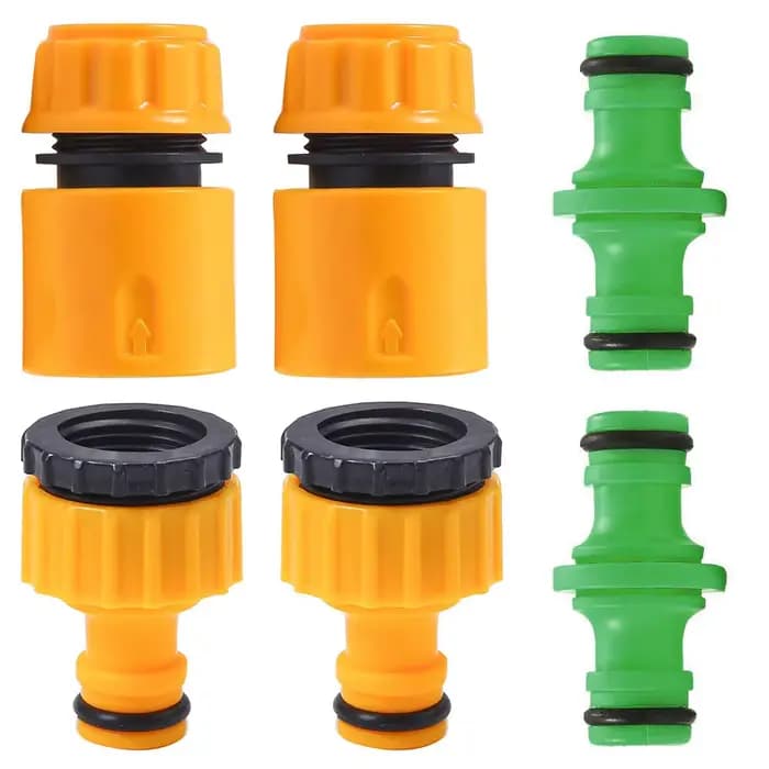 Connecteur de tuyau rapide de jardin ABS, extrémité de 1/2 pouces, Double raccord de tuyau mâle, ada