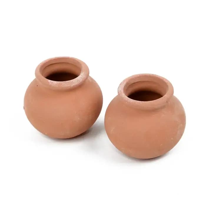 2 pièces Mini Pot en terre cuite argile céramique poterie
