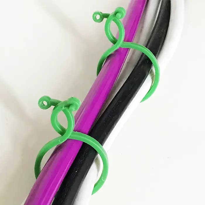 Clips de Cerclage de Vigne de Jardin en Plastique, Plante en Rotin, Fixation Murale Grimpante, Outil