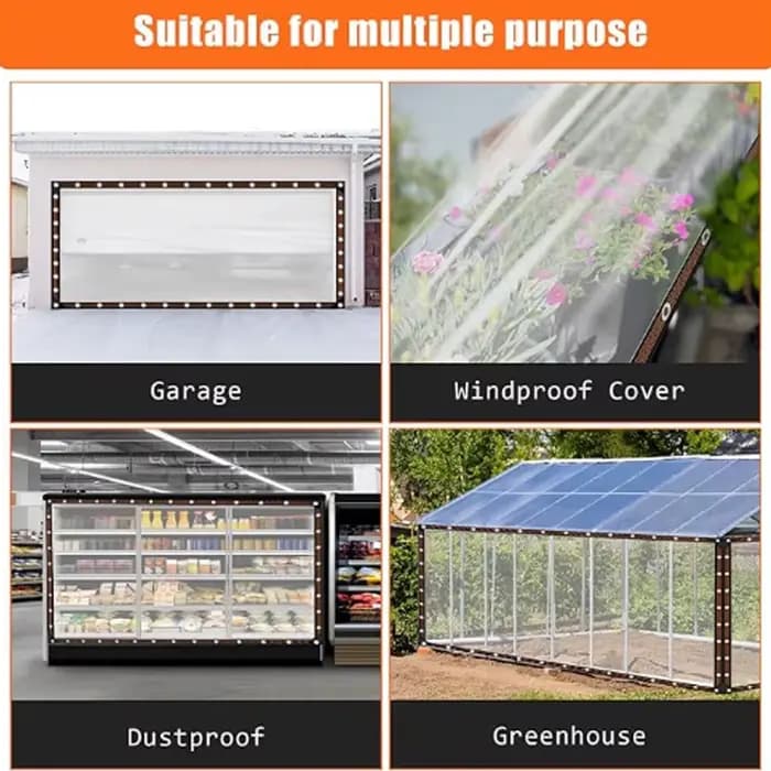 Bâche extérieure en tissu imperméable Transparent, coupe-vent, terrasse, plantes succulentes, tente